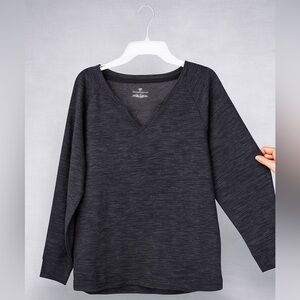 Bobbie Brooks Dark Gray Long Sleeve Thermal Top